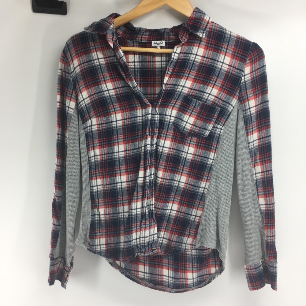 Splendid | Plaid Button Up Flannel Shirt Small